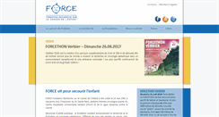 Desktop Screenshot of force-fondation.ch