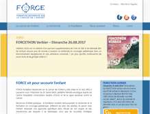 Tablet Screenshot of force-fondation.ch